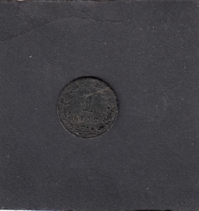 Beschrijving: 1 Cent WILLEM III